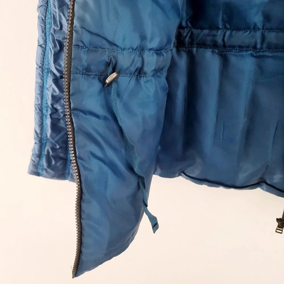 Cabi Poseidon Puffer 914 Teal Blue Zip Up Mock Neck Outdoor Jacket Coat XS - Picture 12 of 15